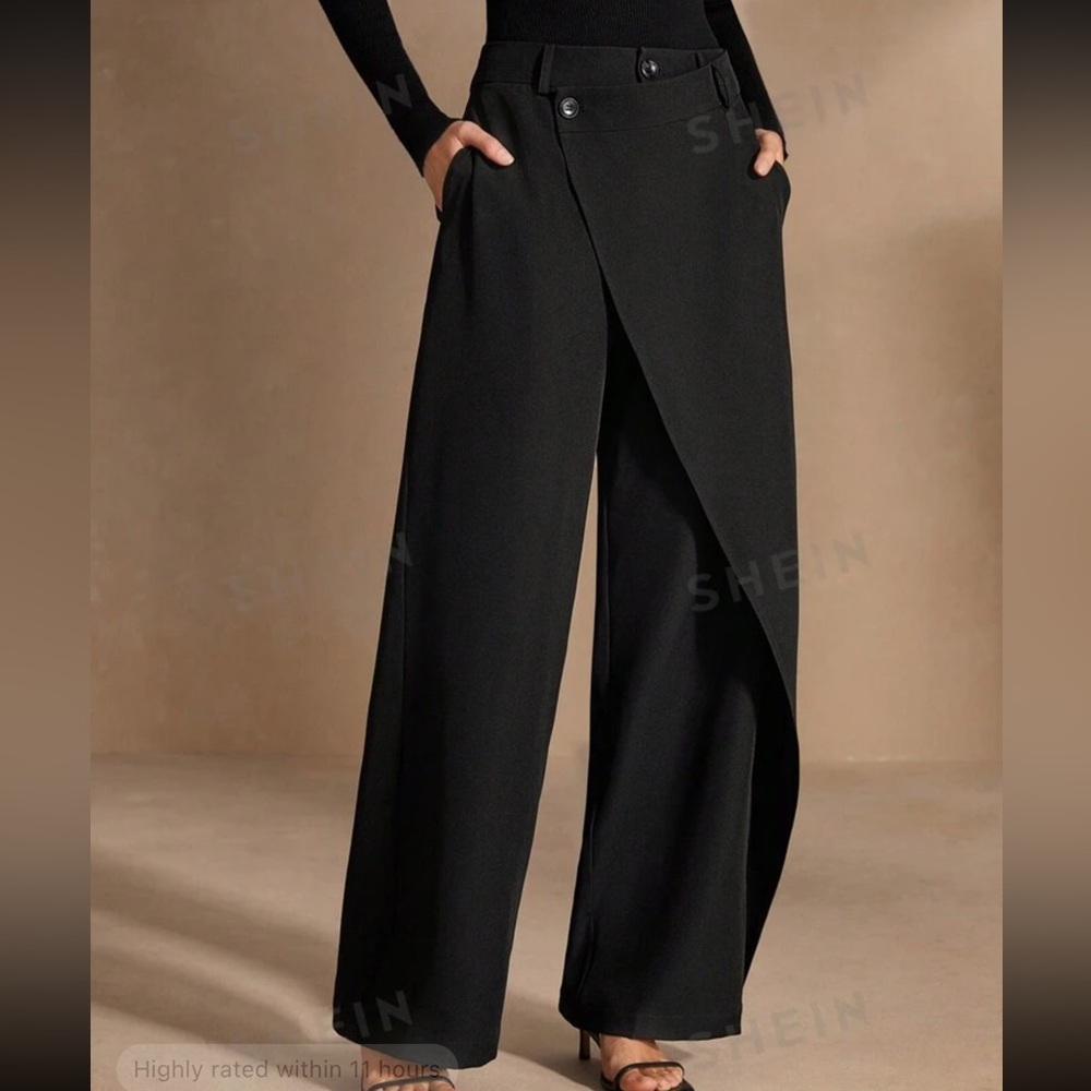 Nwt Anewsta Asymmetrical Solid Color Casual Strai… - image 6